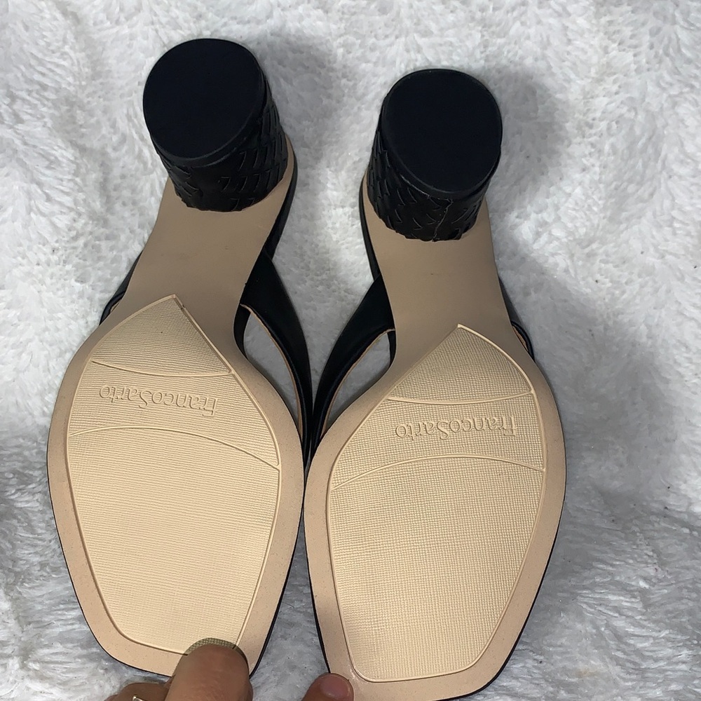 NWOT Franco Sarto Black Strappy Heels - Picture 7 of 7